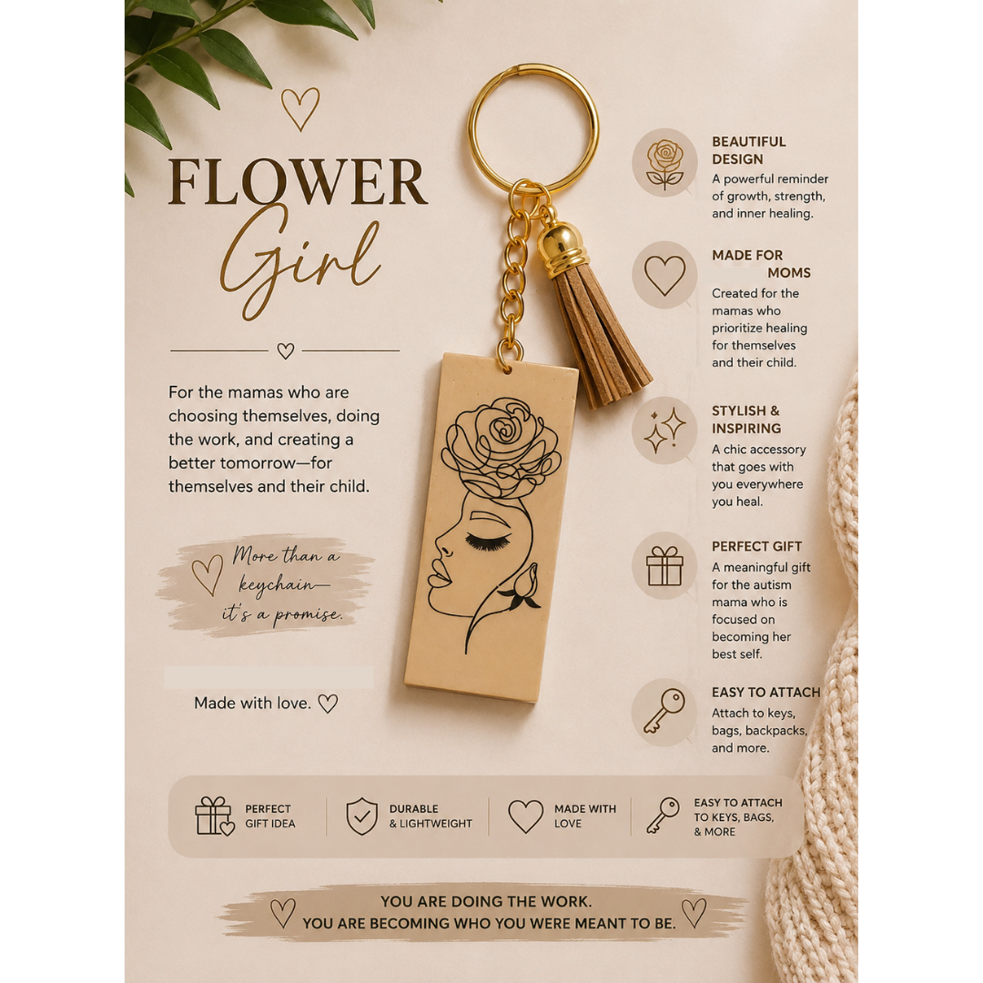 Flower Girl Keychain