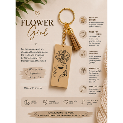Flower Girl Keychain
