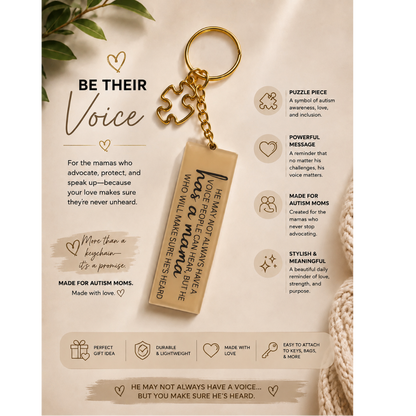 Be Their Voice Keychain