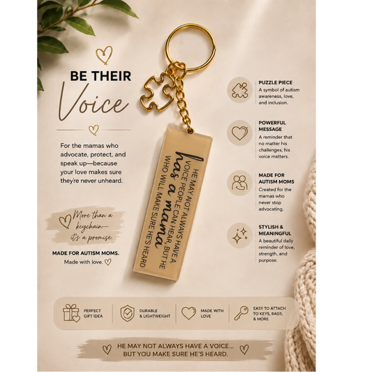 Be Their Voice Keychain