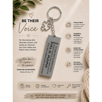 Be Their Voice Keychain
